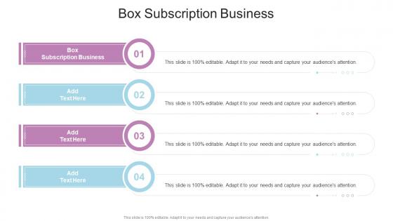 Box Subscription Business In Powerpoint And Google Slides Cpb