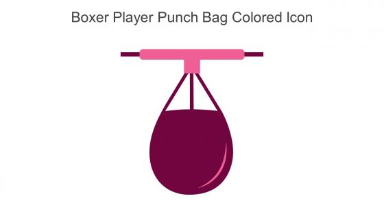 Boxer Player Punch Bag Colored Icon In Powerpoint Pptx Png And Editable Eps Format