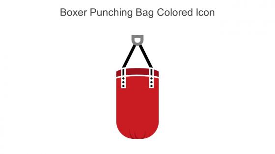 Boxer Punching Bag Colored Icon In Powerpoint Pptx Png And Editable Eps Format