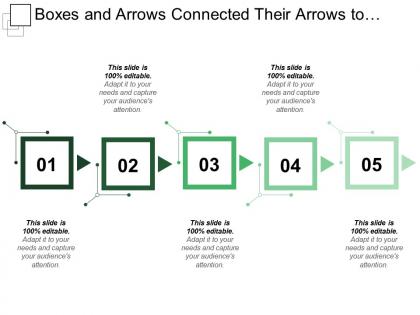 Boxes and arrows connected their arrows to one another