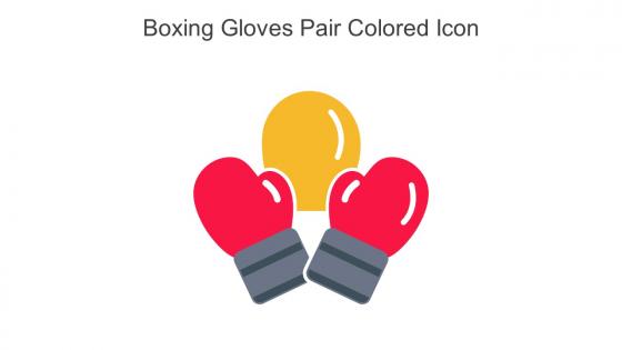 Boxing Gloves Pair Colored Icon In Powerpoint Pptx Png And Editable Eps Format