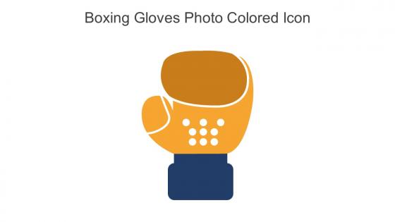 Boxing Gloves Photo Colored Icon In Powerpoint Pptx Png And Editable Eps Format
