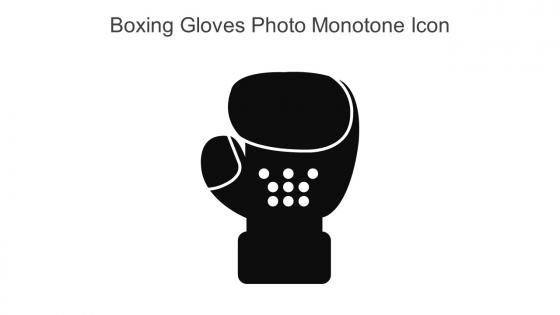 Boxing Gloves Photo Monotone Icon In Powerpoint Pptx Png And Editable Eps Format
