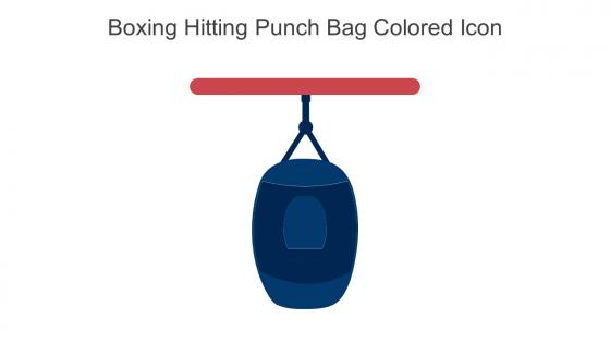 Boxing Hitting Punch Bag Colored Icon In Powerpoint Pptx Png And Editable Eps Format