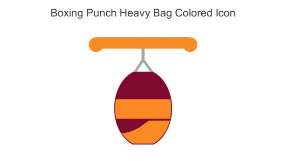 Boxing Punch Heavy Bag Colored Icon In Powerpoint Pptx Png And Editable Eps Format