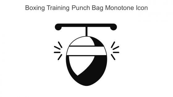 Boxing Training Punch Bag Monotone Icon In Powerpoint Pptx Png And Editable Eps Format