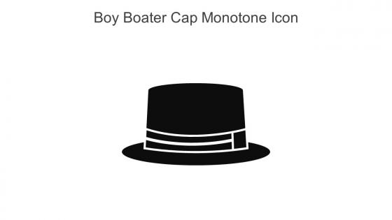 Boy Boater Cap Monotone Icon In Powerpoint Pptx Png And Editable Eps Format