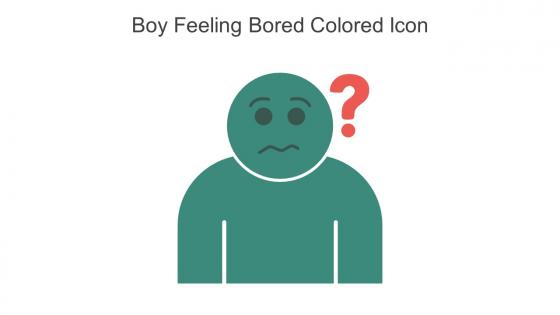 Boy Feeling Bored Colored Icon In Powerpoint Pptx Png And Editable Eps Format