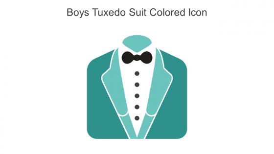 Boys Tuxedo Suit Colored Icon In Powerpoint Pptx Png And Editable Eps Format