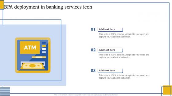 BPA Deployment In Banking Services Icon