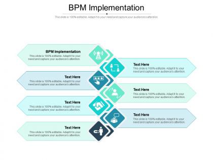 Bpm implementation ppt powerpoint presentation outline tips cpb