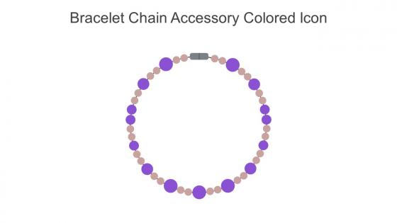 Bracelet Chain Accessory Colored Icon In Powerpoint Pptx Png And Editable Eps Format