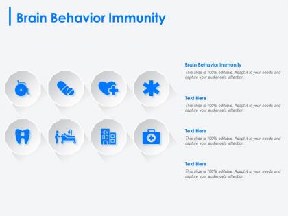 Brain behavior immunity ppt powerpoint presentation pictures display