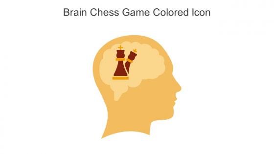 Brain Chess Game Colored Icon In Powerpoint Pptx Png And Editable Eps Format