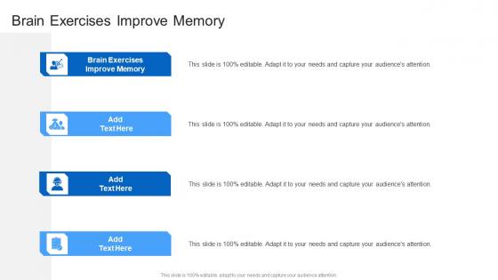 Brain Exercises Improve Memory In Powerpoint And Google Slides Cpb