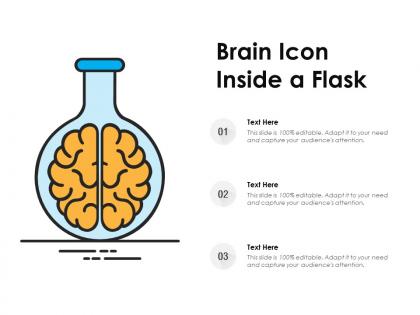 Brain icon inside a flask