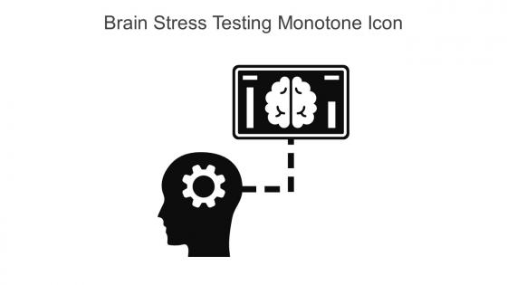 Brain Stress Testing Monotone Icon In Powerpoint Pptx Png And Editable Eps Format