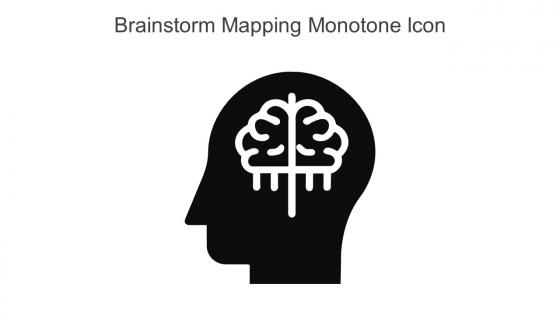 Brainstorm Mapping Monotone Icon In Powerpoint Pptx Png And Editable Eps Format