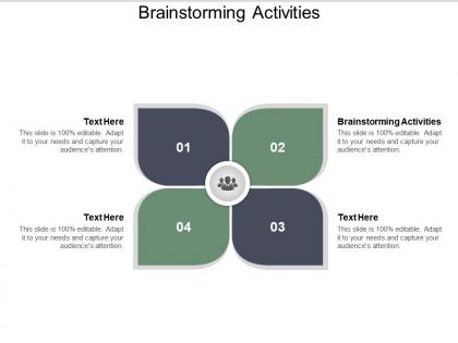 Brainstorming activities ppt powerpoint presentation show background cpb
