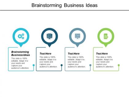 Brainstorming business ideas ppt powerpoint presentation infographics background images cpb