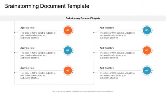 Brainstorming Document Template In Powerpoint And Google Slides Cpb