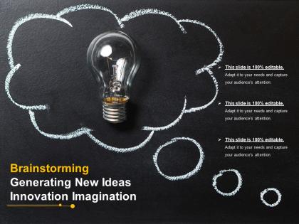 Brainstorming generating new ideas innovation imagination