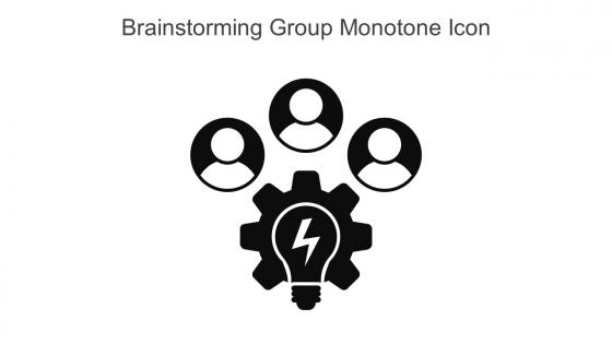 Brainstorming Group Monotone Icon In Powerpoint Pptx Png And Editable Eps Format