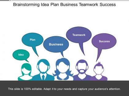 Brainstorming idea plan business teamwork success