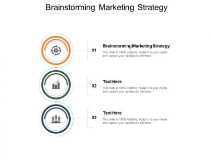 Brainstorming marketing strategy ppt powerpoint presentation summary design templates cpb