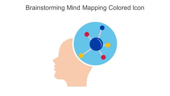 Brainstorming Mind Mapping Colored Icon In Powerpoint Pptx Png And Editable Eps Format