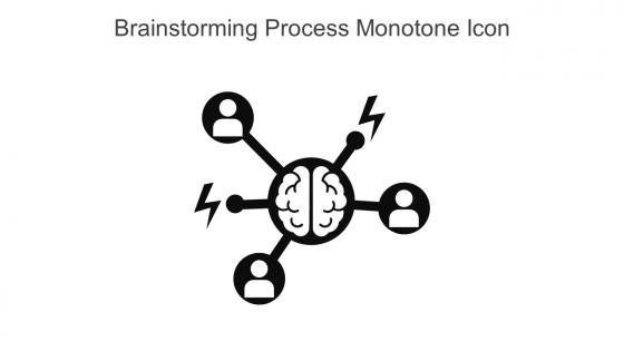 Brainstorming Process Monotone Icon In Powerpoint Pptx Png And Editable Eps Format
