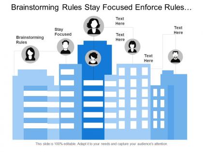 Brainstorming rules stay focused enforce rules technology adoption progression