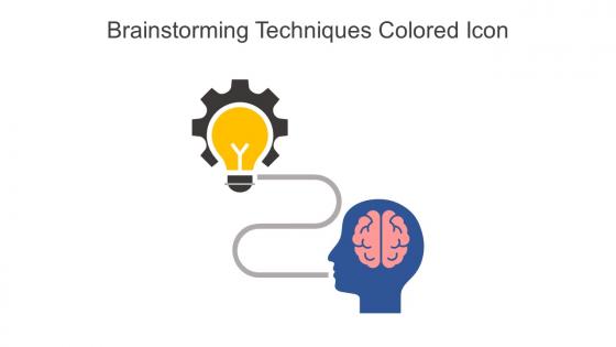 Brainstorming Techniques Colored Icon In Powerpoint Pptx Png And Editable Eps Format