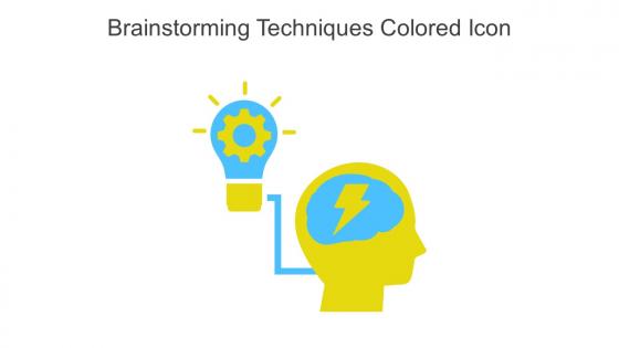 Brainstorming Techniques Colored Icon In Powerpoints Pptx Png And Editable Eps Format