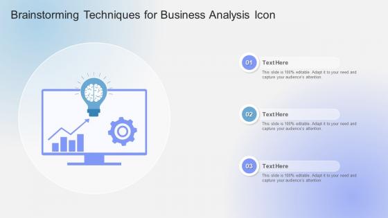 Brainstorming Techniques For Business Analysis Icon