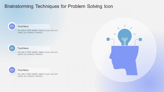 Brainstorming Techniques For Problem Solving Icon