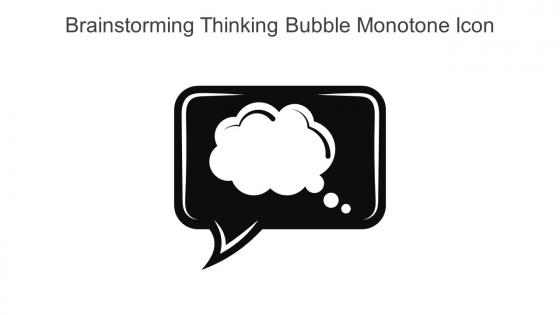 Brainstorming Thinking Bubble Monotone Icon In Powerpoint Pptx Png And Editable Eps Format