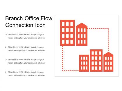 Branch office flow connection icon