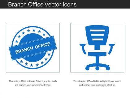 Branch office vector icons