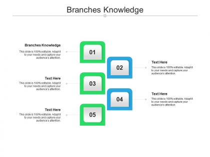 Branches knowledge ppt powerpoint presentation summary diagrams cpb