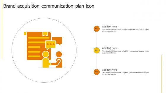 Brand Acquisition Communication Plan Icon