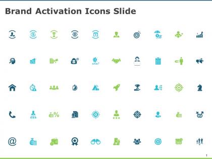 Brand activation icons slide arrows goal d61 ppt powerpoint presentation ideas vector