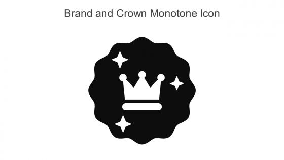 Brand And Crown Monotone Icon In Powerpoint Pptx Png And Editable Eps Format