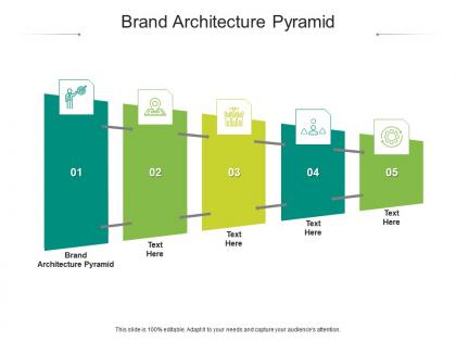 Brand architecture pyramid ppt powerpoint presentation pictures icons cpb