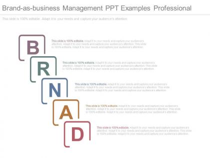Brand as business management ppt examples professional