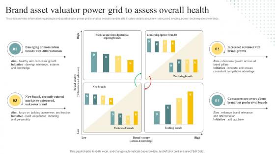 Brand Asset Valuator Power Grid To Assess Overall Health Brand Personality Enhancement