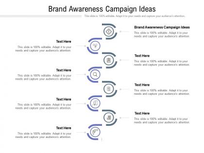 Brand awareness campaign ideas ppt powerpoint presentation portfolio clipart cpb