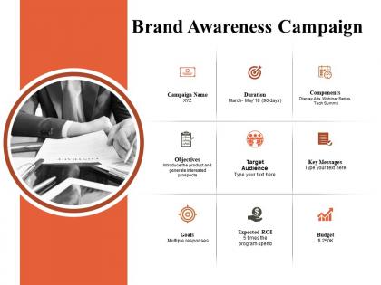 Brand awareness campaign powerpoint slide presentation tips