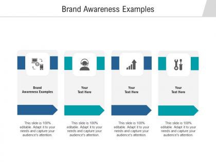 Brand awareness examples ppt powerpoint presentation pictures slides cpb