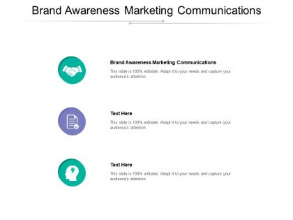 Brand awareness marketing communications ppt powerpoint presentation summary show cpb